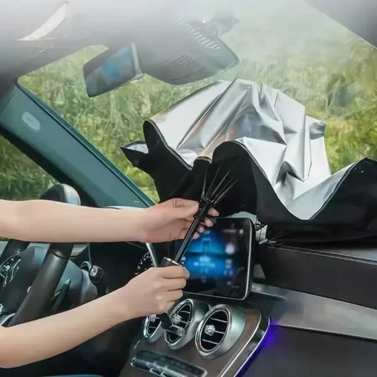 ✨️Pare-soleil voiture pliable Protection intérieure du pare-brise, accessoire d’été anti-chaleur et anti-UV