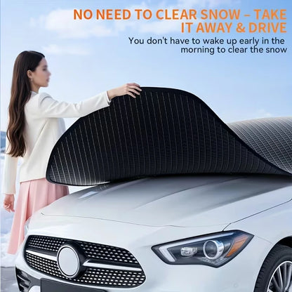 ✨️Housse de pare-brise universelle demi-voiture – Protection contre la neige, le soleil UV, la pluie, la poussière et le gel – Été/Hiver✨️