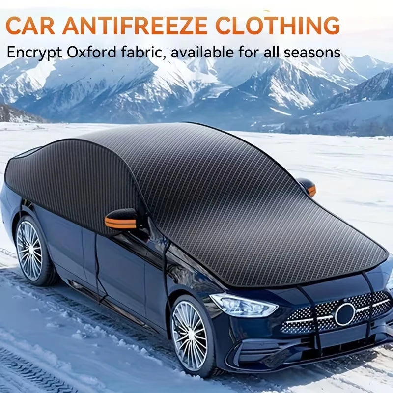 ✨️Housse de pare-brise universelle demi-voiture – Protection contre la neige, le soleil UV, la pluie, la poussière et le gel – Été/Hiver✨️