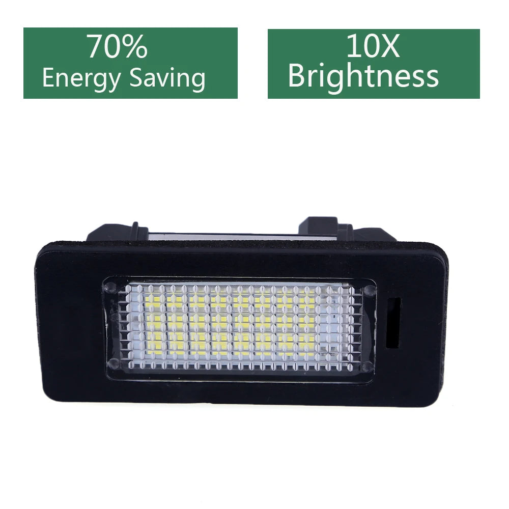 ✨️Éclairage de plaque d'immatriculation LED blanc 6000K sans erreur pour BMW E39, E60, E61, E70, E71, E90, E91 et E92✨️