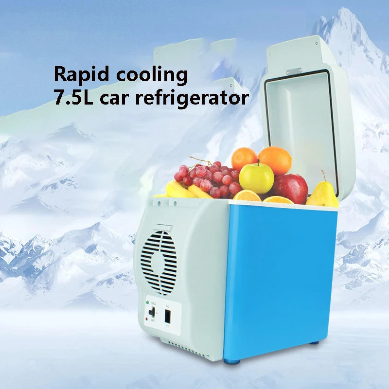 ✨️Mini réfrigérateur de voiture 7,5 L – Fonction chaud/froid – Glacière portable pour voiture, camping et voyage✨️