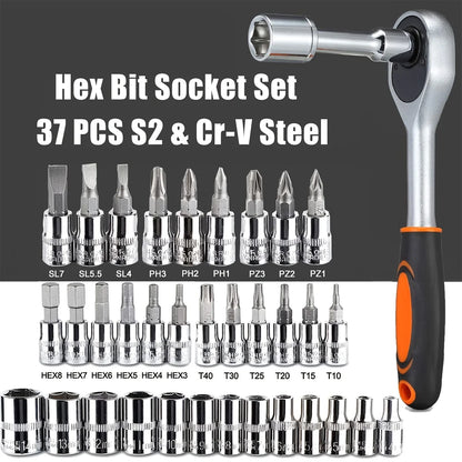 ✨️Kit de Réparation Automobile Professionnel – Coffret à Outils Vert 46 Pièces avec Clé à Cliquet – Ensemble d'Outils Essentiel pour l'Entretien et la Réparation Automobile