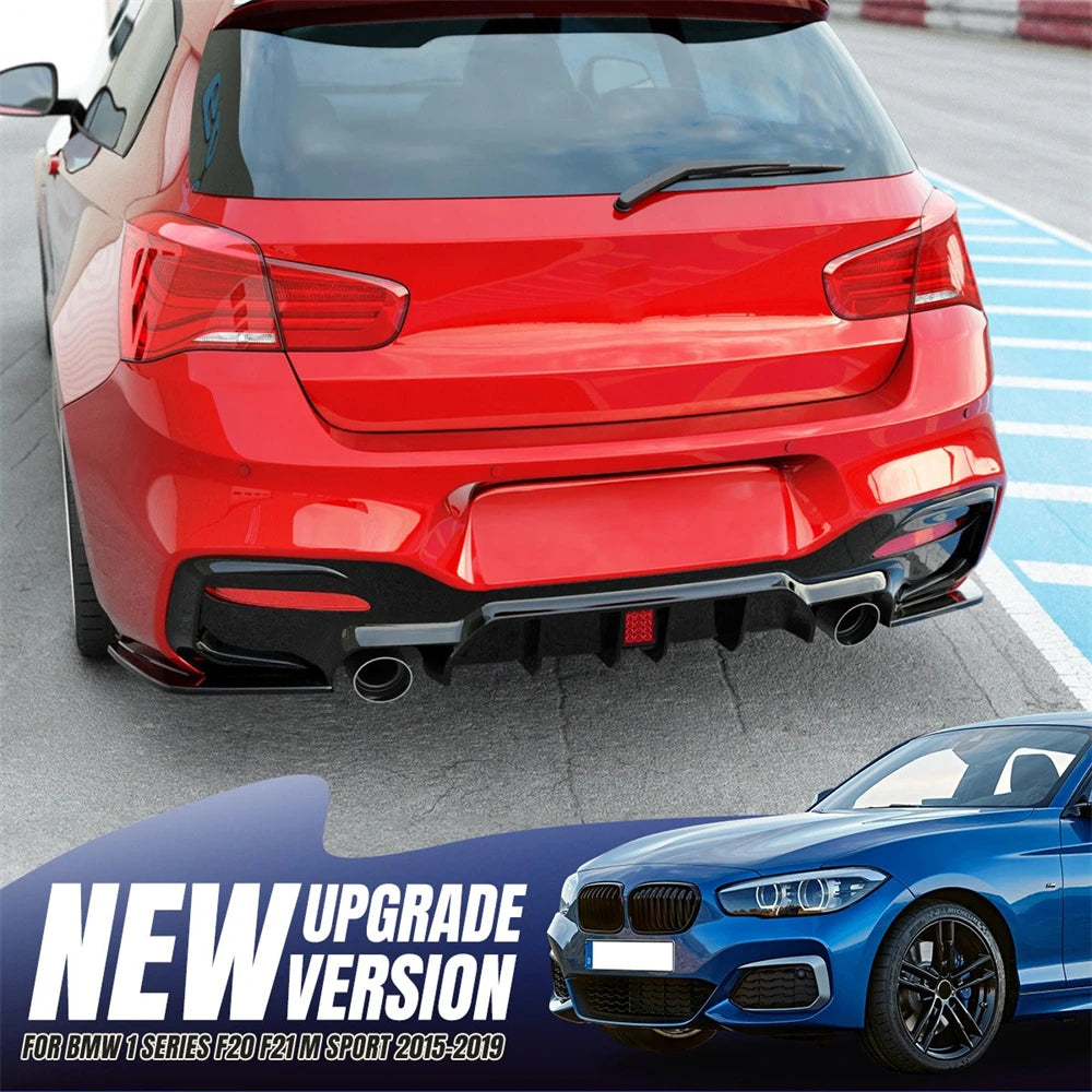 ✨️Diffuseur arrière Sport avec feu LED pour BMW F20/F21 M sport , M135i M140i, E92 E93 et 335i✨️