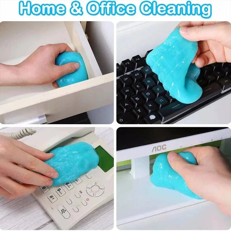 ✨️Gel de nettoyage pour voiture – Pâte nettoyante réutilisable pour l'intérieur de voiture, clavier, ordinateur portable et autres surfaces – Gel nettoyant magique
