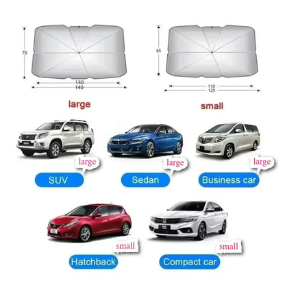 ✨️Pare-soleil voiture pliable Protection intérieure du pare-brise, accessoire d’été anti-chaleur et anti-UV