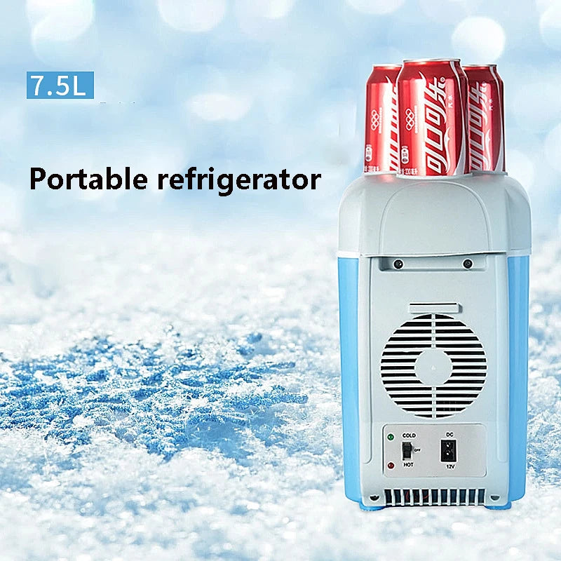 ✨️Mini réfrigérateur de voiture 7,5 L – Fonction chaud/froid – Glacière portable pour voiture, camping et voyage✨️