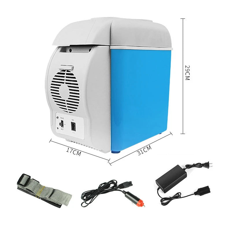 ✨️Mini réfrigérateur de voiture 7,5 L – Fonction chaud/froid – Glacière portable pour voiture, camping et voyage✨️