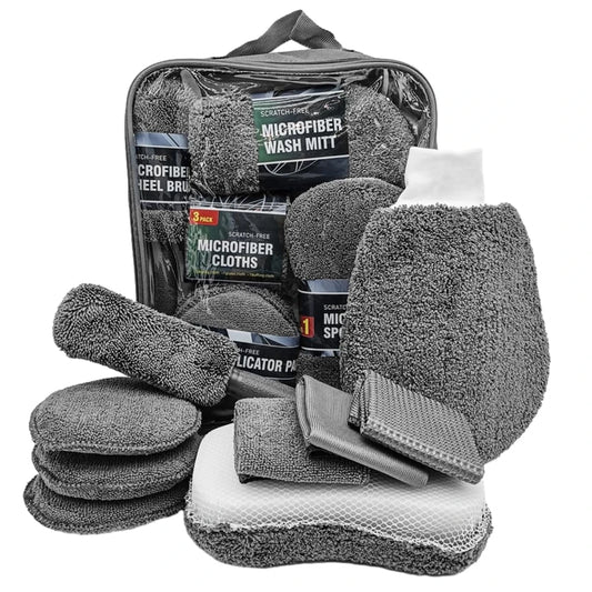 ✨️Kit de nettoyage complet pour voiture en microfibre (intérieur et extérieur).