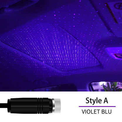 ✨️Projecteur LED USB effet ciel étoilé pour voiture – Éclairage d'ambiance intérieur décoratif