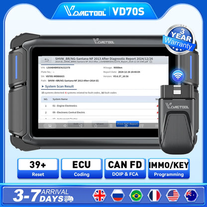 ✨️VDIAGTOOL VD70S – Scanner de diagnostic automobile avec assistance par IA ✨️