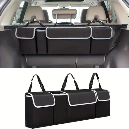 ✨️Organisateur de coffre en tissu Oxford – Sac de rangement suspendu pour siège arrière