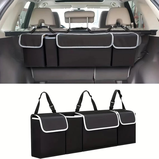 ✨️Organisateur de coffre en tissu Oxford – Sac de rangement suspendu pour siège arrière
