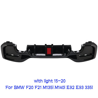 ✨️Diffuseur arrière Sport avec feu LED pour BMW F20/F21 M sport , M135i M140i, E92 E93 et 335i✨️