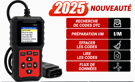 ✨️Valise de diagnostic V315 – Lecteur de codes OBD2/EOBD rapide, compatible avec 99 % des véhicules.✨️