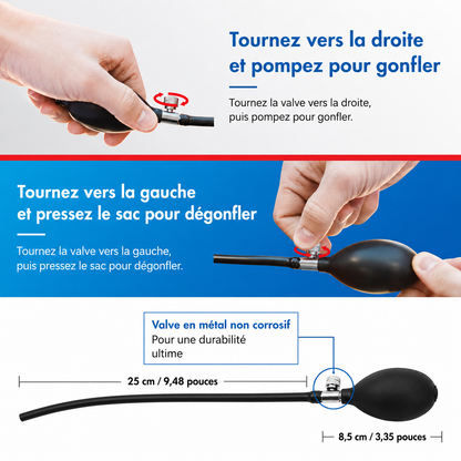 ✨️Coussin gonflable pour ouverture de porte de voiture avec pompe manuelle – Résistant et facile à utiliser.✨️