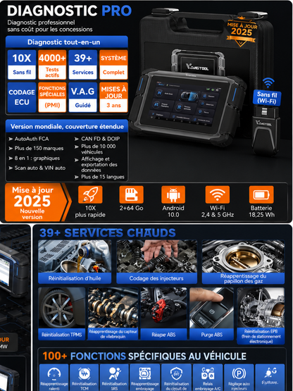 ✨️VDIAGTOOL VD70S – Scanner de diagnostic automobile avec assistance par IA ✨️